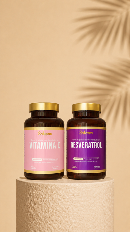 VITAMINA E + RESVERATROL COMBO (DESCUENTO LIMITADO)