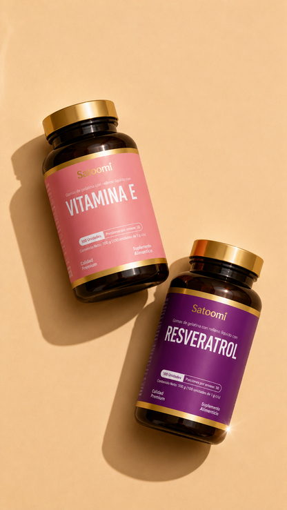 VITAMINA E + RESVERATROL COMBO (DESCUENTO LIMITADO)