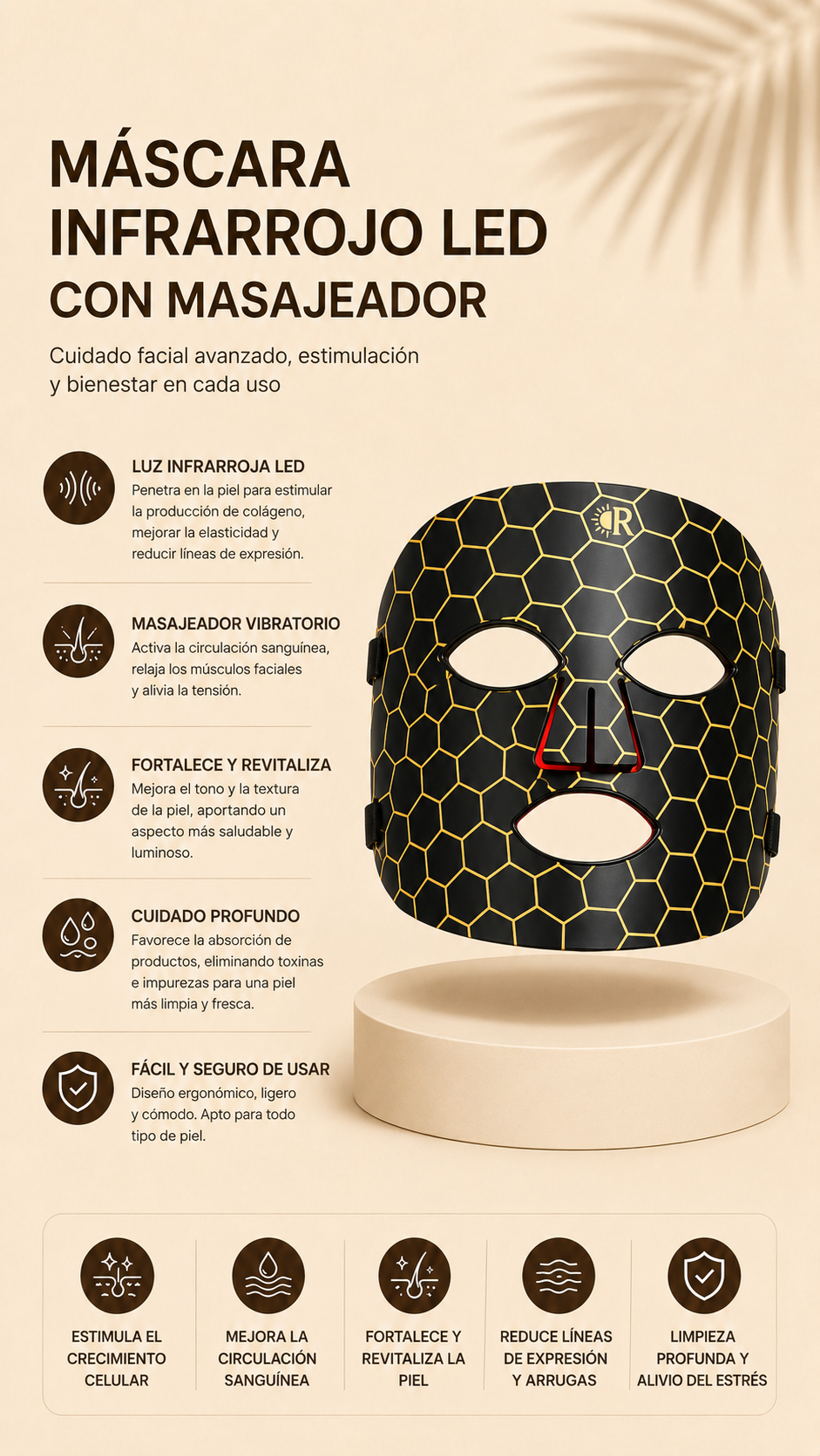 Gnesix derma pro: Mascarilla Led Facial